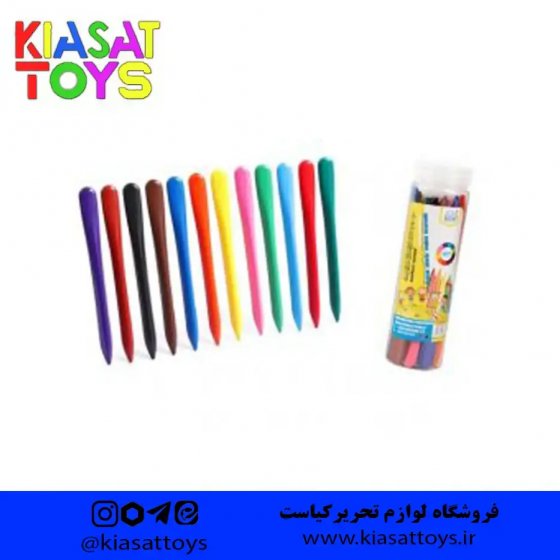 مداد شمعی جادویی 12 رنگ نیو استارت