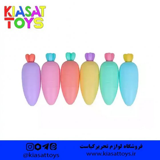 مینی هایلایتر هویجی ۶ عددی