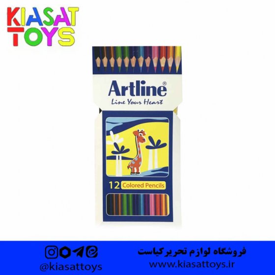 آرت لاین مدادرنگی 12رنگ مقوایی