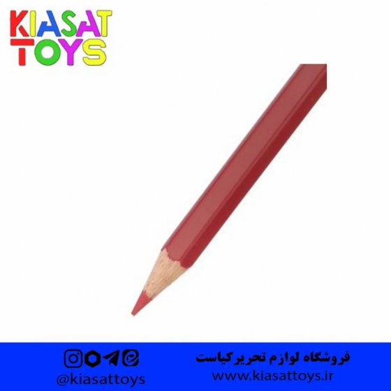 مداد قرمز 6 وجهی فابرکاستل