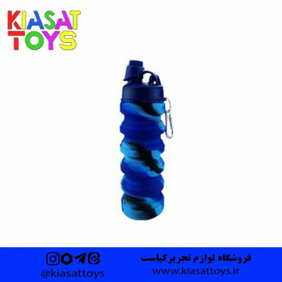 قمقمه سیلیکونی تاشو پاستلی