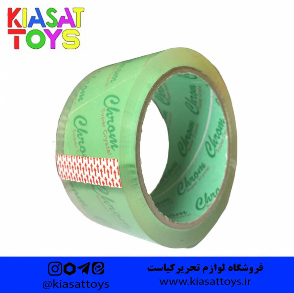 کروم-چسب پهن 90 یارد30 میکرون جلد سبز