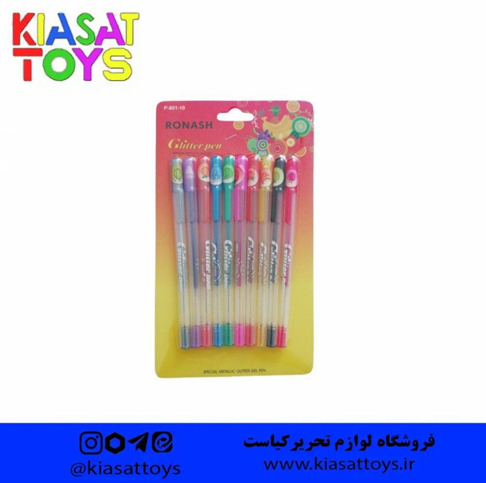 خودکار اکلیلی میوه ای 10 رنگ