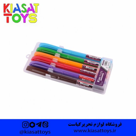 کیان خودکار رنگی پک 6 عددی
