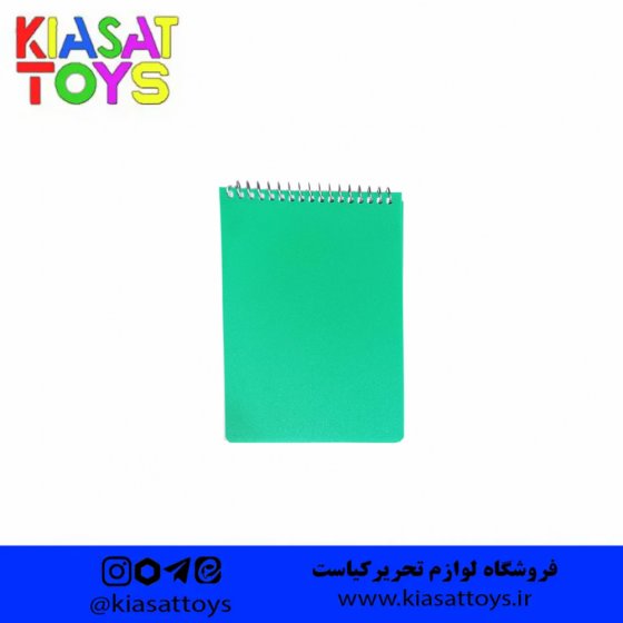 تندیس دفترچه 80 برگ طلقی رنگی a6 - کد 25