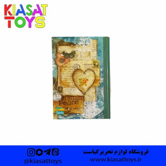 تندیس دفتر 100 برگ جلدسخت ته دوخت کلاسیک کد 16 (29)