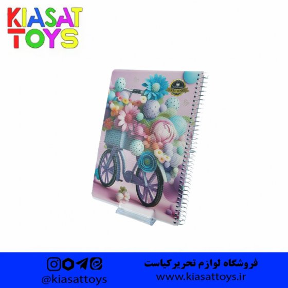 تکنو دفتر 80 برگ طلقی فنری فانتزی
